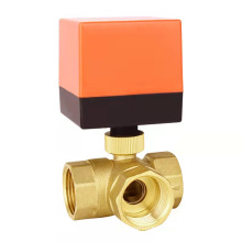 12V 24V 220V  three-line and  two-control air conditioning solar energy electric three-way valve